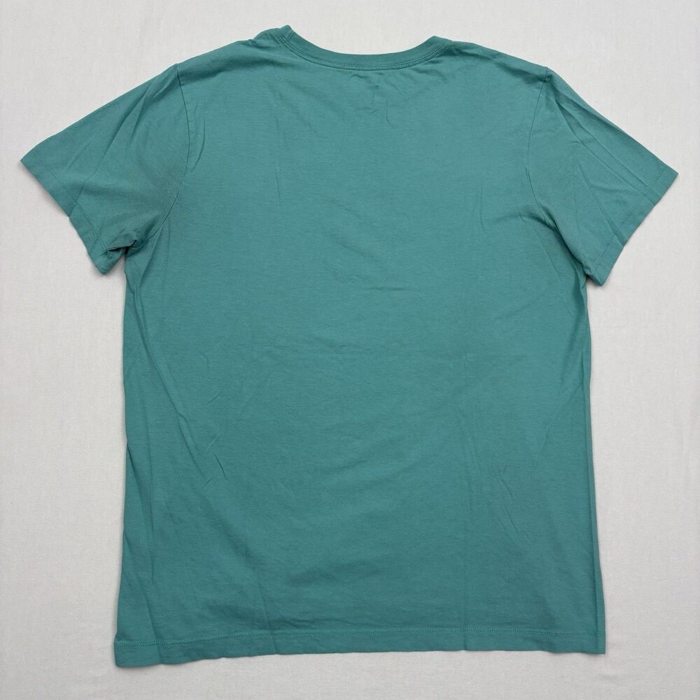The NIKE Tee Men’s Graphic T-Shirt Short Sleeve L Casual Green Beach Preppy Gym - Picture 2 of 5